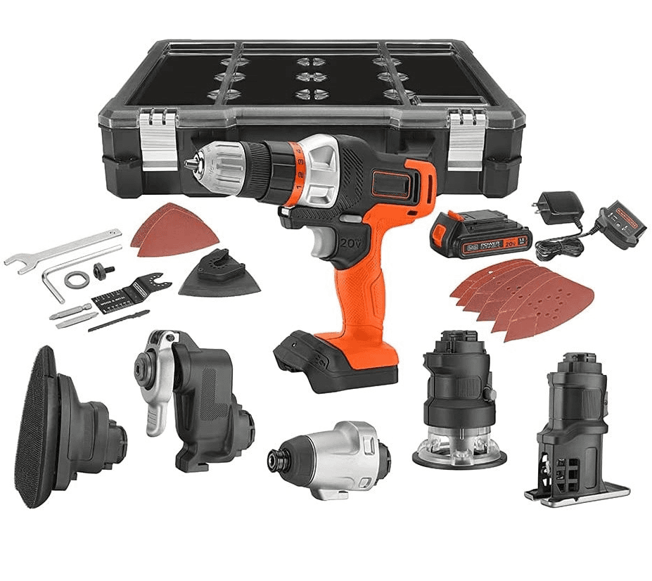 Makita 18-V-Akkuschrauber, Multifunktionswerkzeug, Schlagbohrmaschine, Kettenrohrzange, Schlag-Säge, Multischleifer